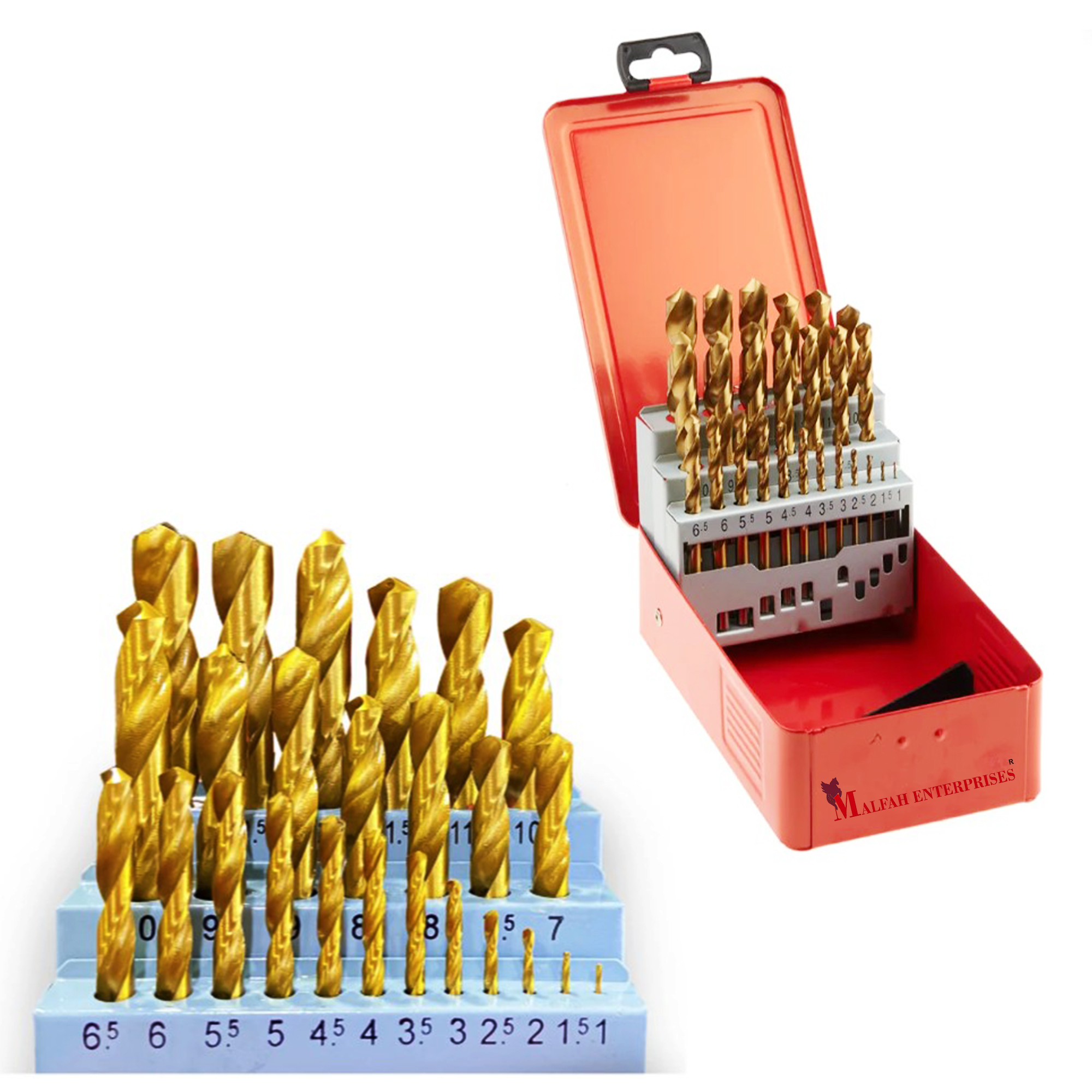 MAF HSS Drill Bit Set 1–13 mm (25 Pcs)